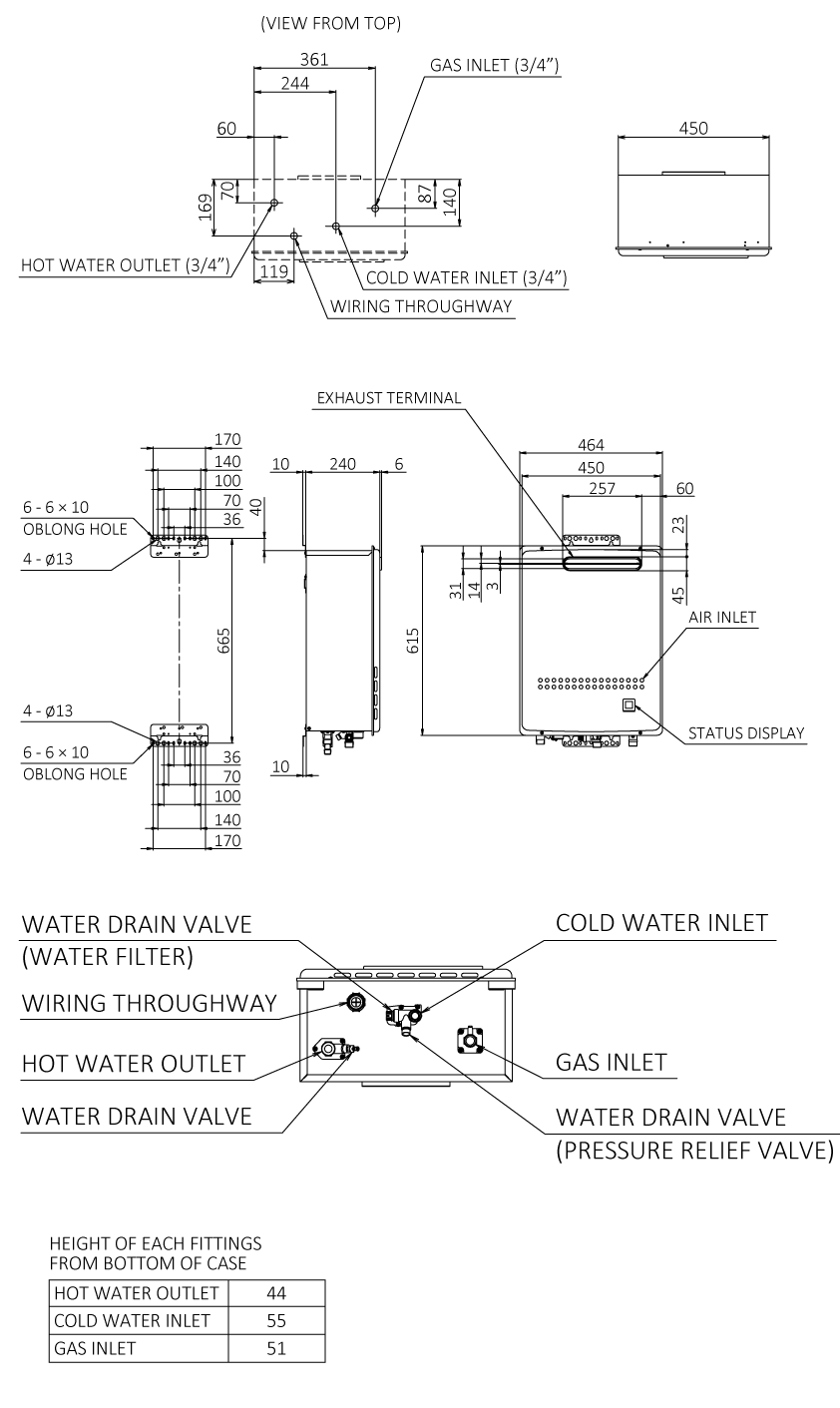 32r Line Drawing Dimensions