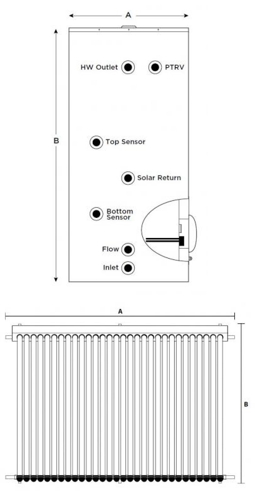 Electric-Boosted Solar line drawing