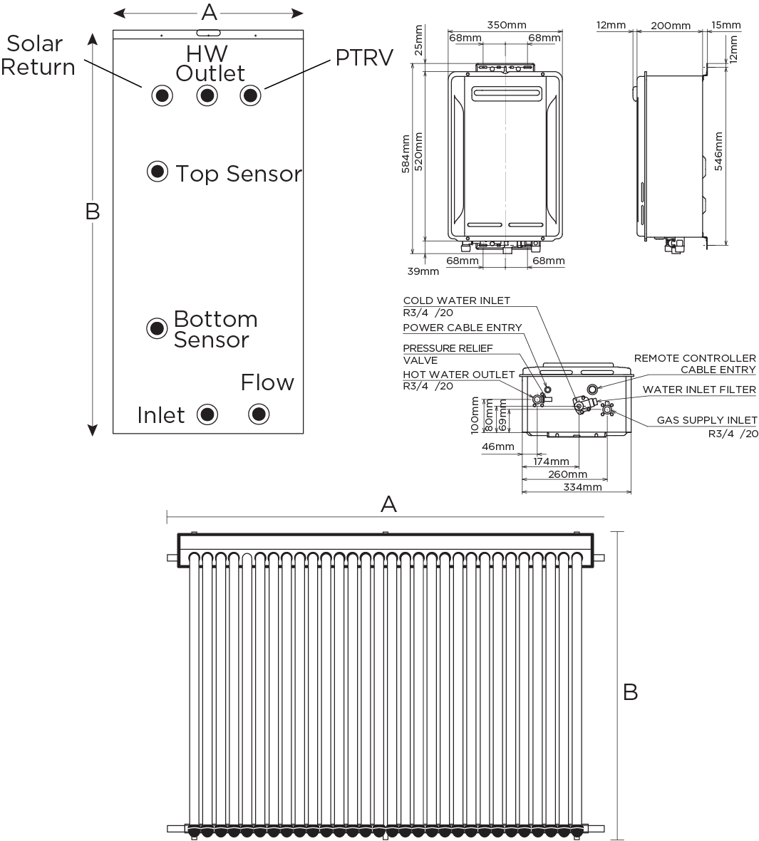 thermann gas boosted solar