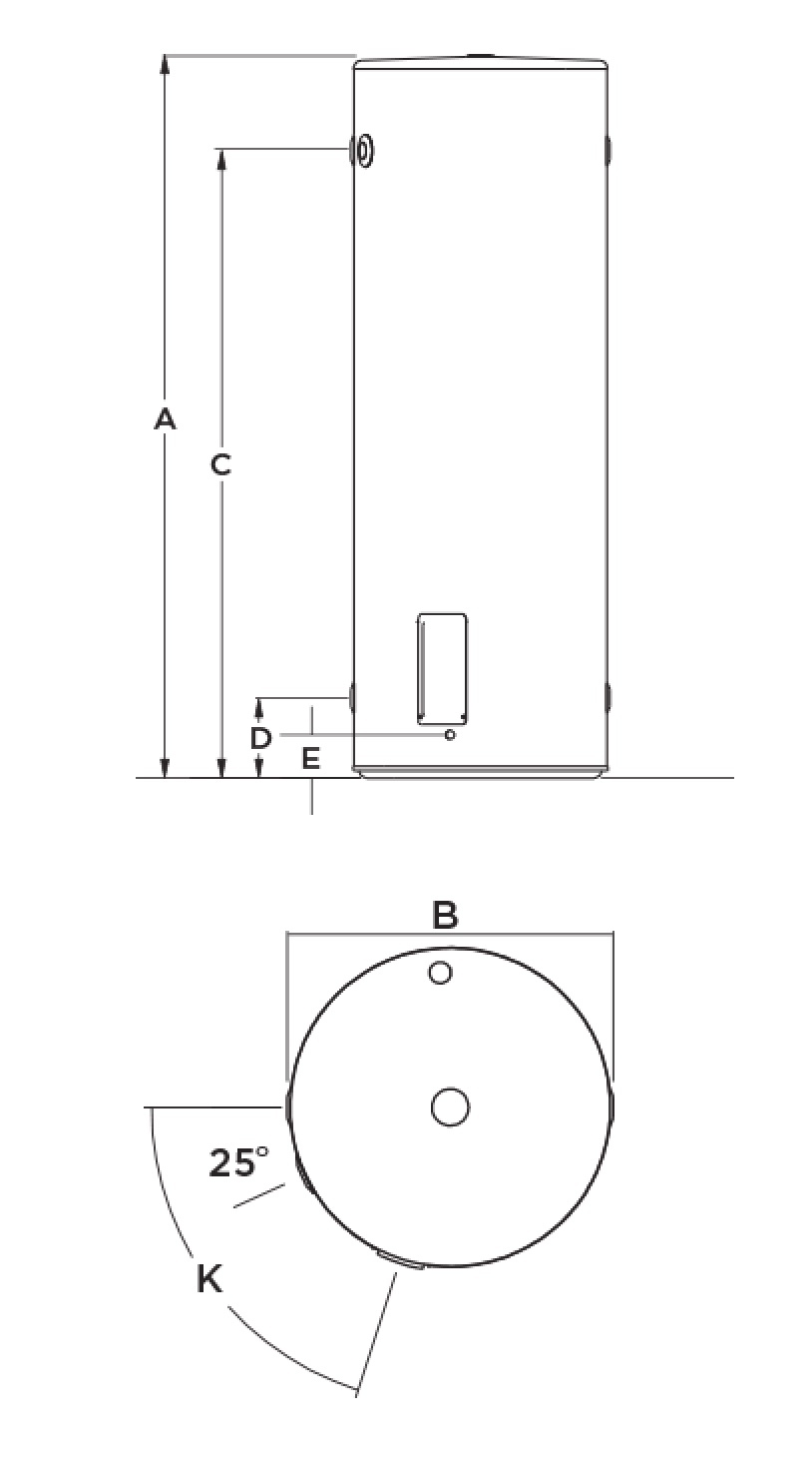 Large Electric Storage line drawing