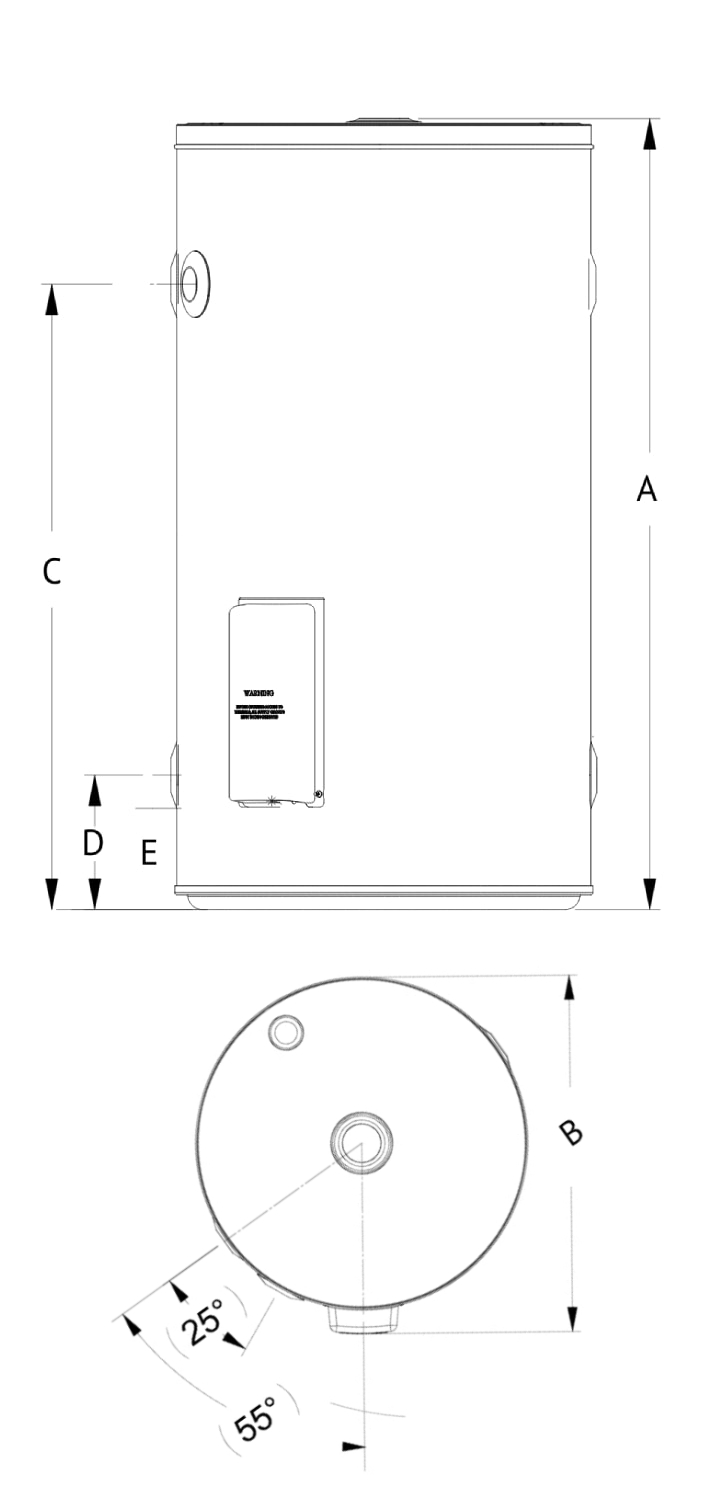 Smart Electric Storage technical line drawing